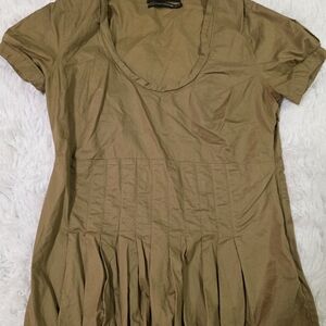 Club Monaco Tan Short Sleeve Dress